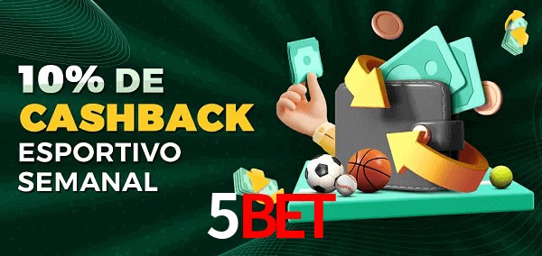 10% de bônus de cashback na 5bet